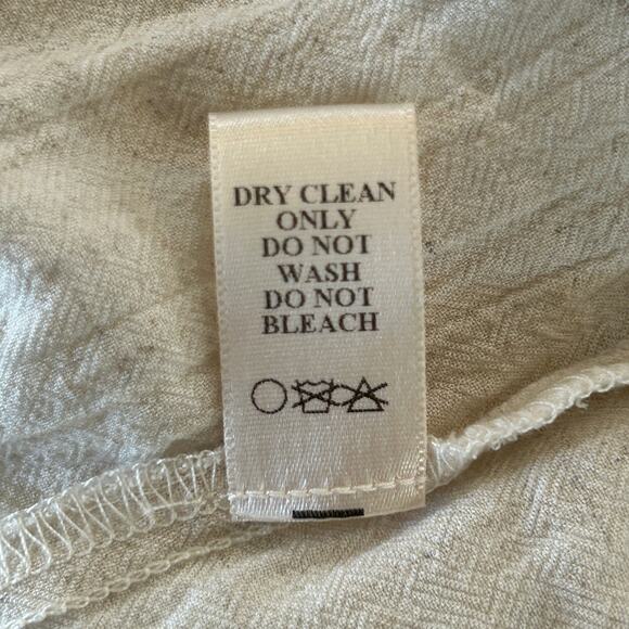 Christy Dawn Scarlet Dress Large Beige Midi Cottagecore Quiet Luxury Minimalist - Picture 13 of 14